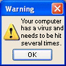 your computer has a virus